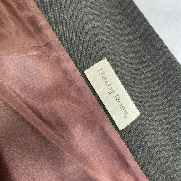 Vintage Betty Rose Gray Wool Jacket Double Breasted 1960s Mod Coat Damage - Picture 6 of 16